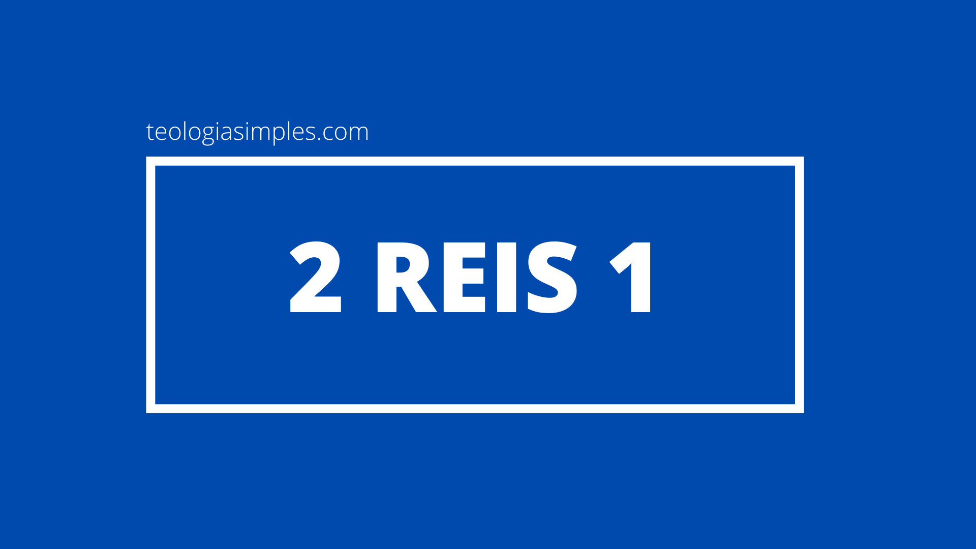 2 Reis 1