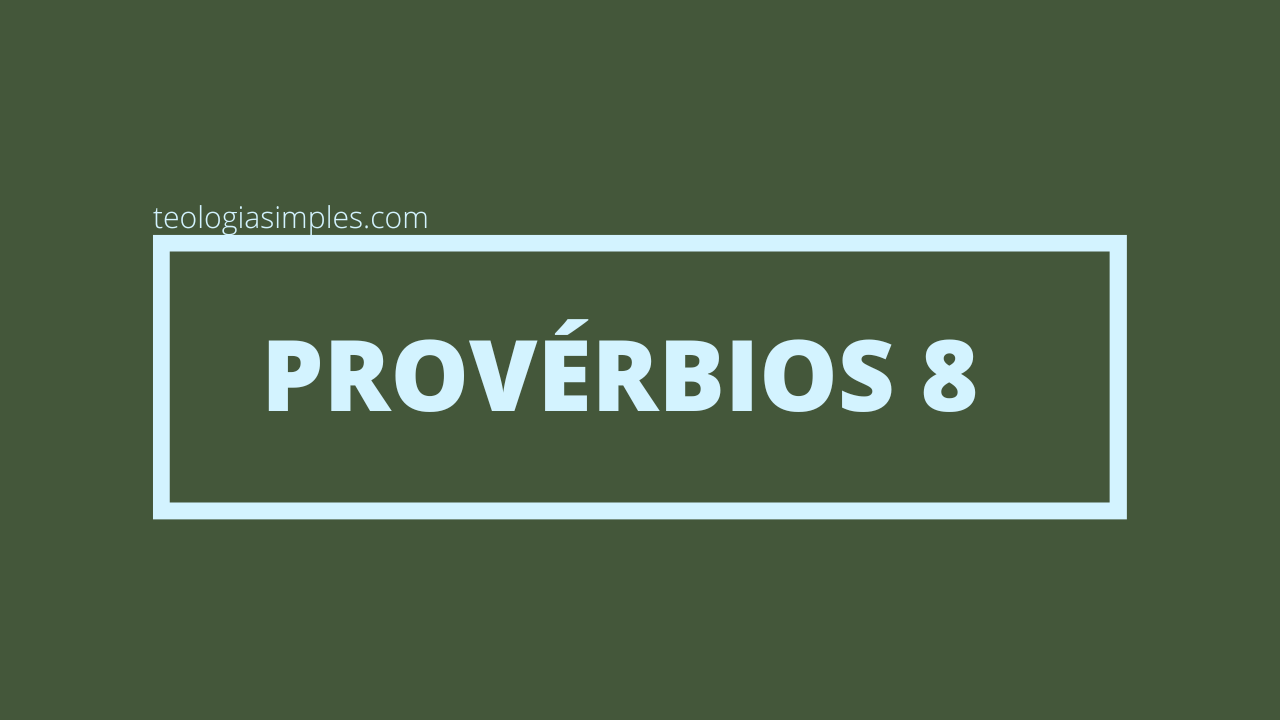 Provérbios 8